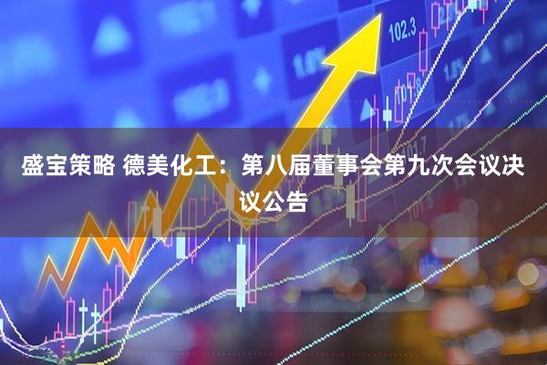 盛宝策略 德美化工：第八届董事会第九次会议决议公告